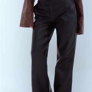 Faux leather Trousers